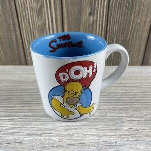 The Simpsons HOMER SIMPSON Doh!  Coffee Mug Blue Cup